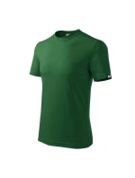 Základní unisex tričko (lahvově zelené (štítek značky))