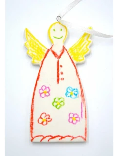 SADA DVOU DIY andělských přívěsků 5x0,5x10,5 cm