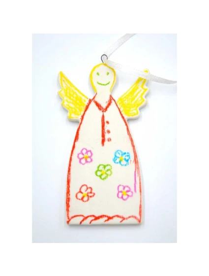 SADA DVOU DIY andělských přívěsků 5x0,5x10,5 cm