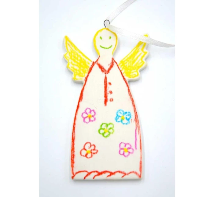 SADA DVOU DIY andělských přívěsků 5x0,5x10,5 cm