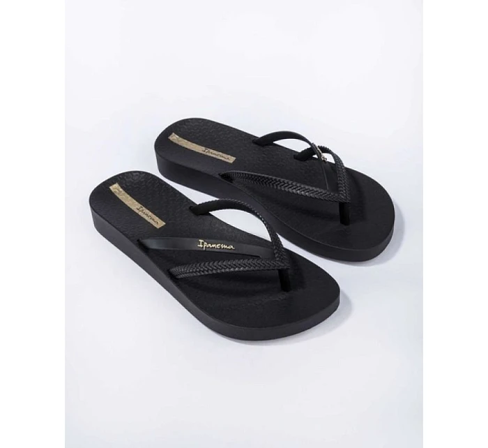 dámské žabky model 22071940 Soft V pohodlné černé módní dámské - Ipanema