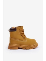 Dětské Trapery Botky Na Zip Camel model 21639884 - Boto