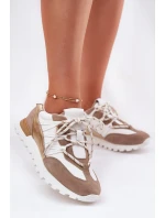 Kožené Polobotky Sneakers Dámské model 21693232 - Artiker Kožené Polobotky Sneakers Dámské model 21693232 - Artiker