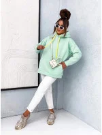 dámská klokaní mikina v mátové barvě model 21802230 - Moon dámská klokaní mikina v mátové barvě model 21802230 - Moon