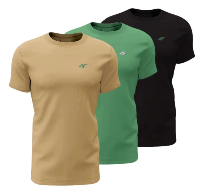 Tričko 4F M3094 3pak M 4FWSS25TTSHM3094 92S pánské Tričko 4F M3094 3pak M 4FWSS25TTSHM3094 92S pánské