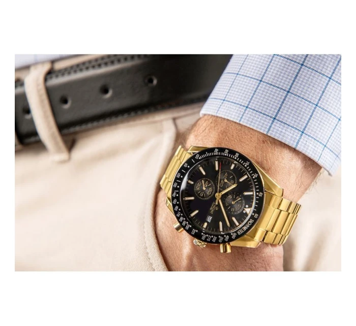 Pánské hodinky Giewont Chronograph Sapphire Gold Black GW8720-B4 Pánské hodinky Giewont Chronograph Sapphire Gold Black GW8720-B4
