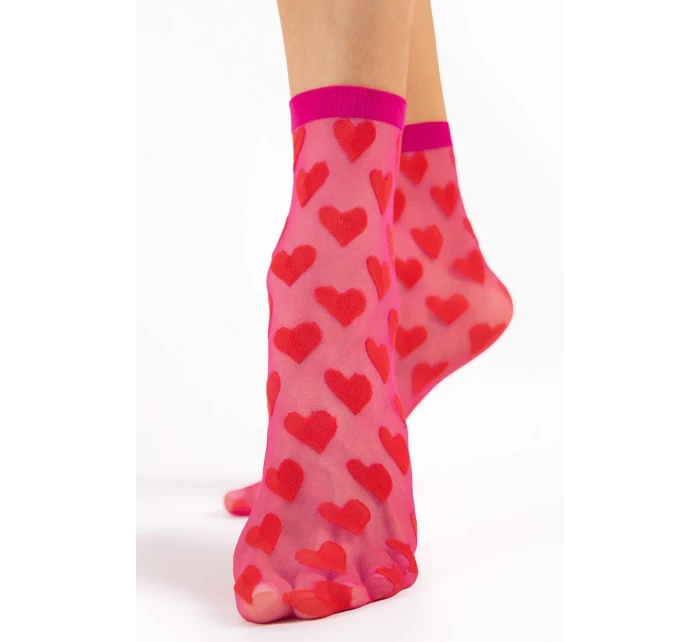 Fiore Beso 20 DEN G1181 barva: červená/magenta