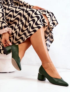 Kožené Lodičky V zelené Marilyn model 21573075 - Boto