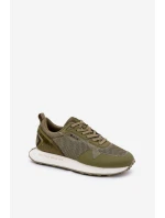 Pánské Sneakersy Na Platformě Big Star RR174360 Hi-Poly System Khaki