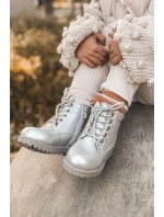 práškové stříbrné teplé Dětské boty traper Dexter práškové stříbrné teplé Dětské boty traper Dexter