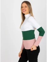 Dámská halenka RV BZ 8465 model 18310027 bílá a růžová - FPrice