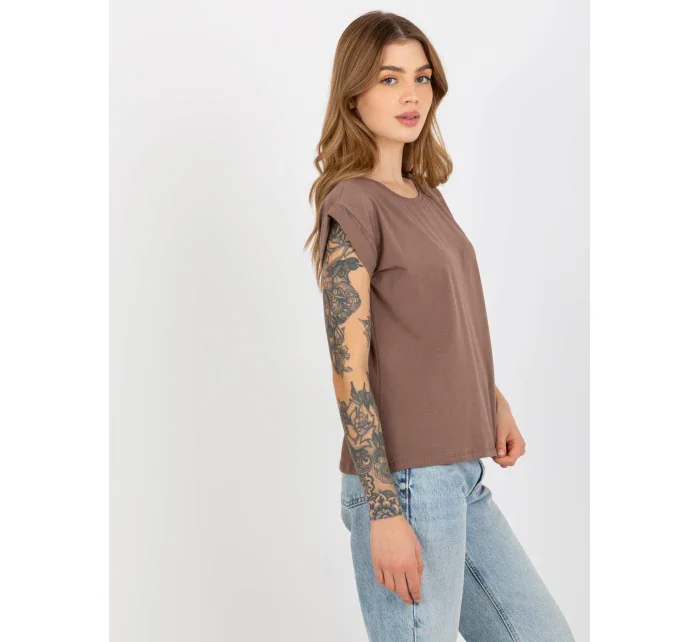 Tričko RV TS 4833.36X hnědá Tričko RV TS 4833.36X hnědá