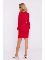 Mini šaty se výstřihem červené model 20555799 - Moe