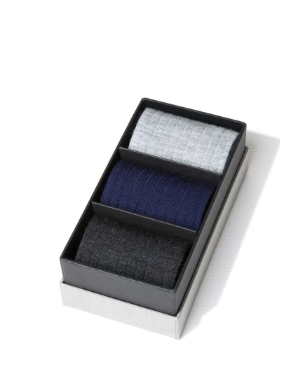 Boxy 3 páry - pánské vlněné ponožky 175