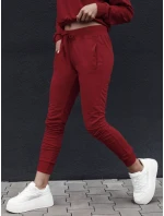 Dámské tepláky FITS bordó FashionStreet UY2304 Dámské tepláky FITS bordó FashionStreet UY2304