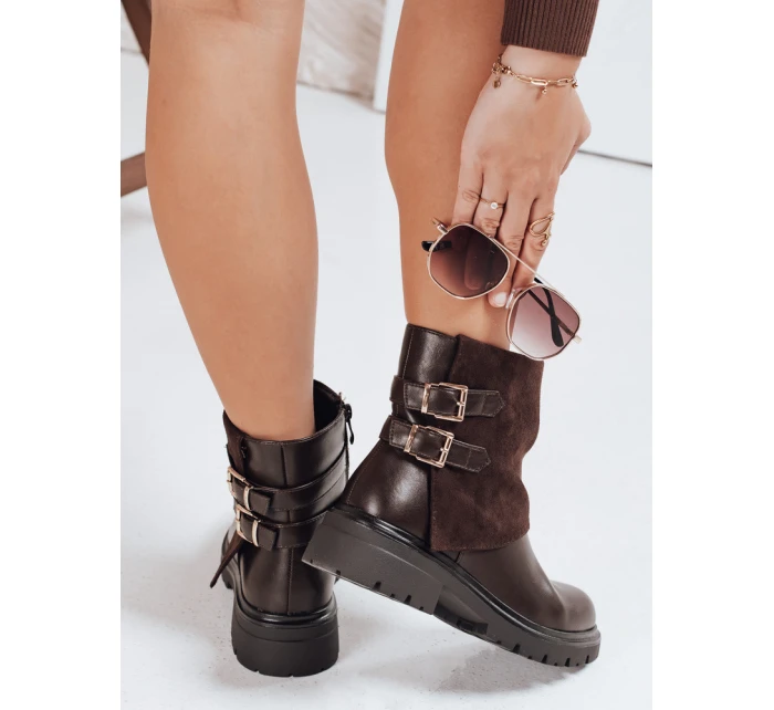 FashionStreet hnědé dámské boty ZY1120