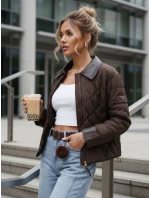 Kurtka przejściowa damska pikowana brązowa model 22025093 - FashionStreet Kurtka przejściowa damska pikowana brązowa model 22025093 - FashionStreet