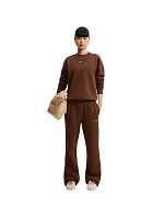 Dámské kalhoty Studio Fleece Medium hnědé, dámské model 22340087 - NIKE Dámské kalhoty Studio Fleece Medium hnědé, dámské model 22340087 - NIKE