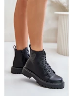 Boty Na Zip S Dekorativním Černé model 21671148 - Boto