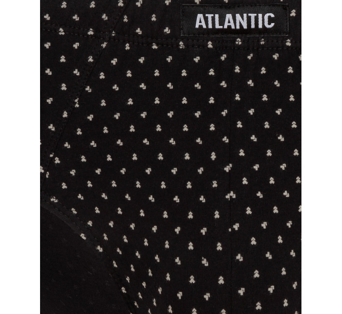 Klasické pánské slipy ATLANTIC 3Pack - černé/tmavě šedé/šedé