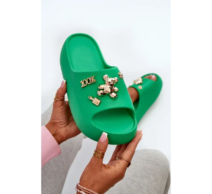 Dámské lehké pěnové pantofle se ozdobami model 20455567 - Kesi