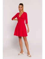 Přiléhavé mini šaty model 21269947 červené - Moe