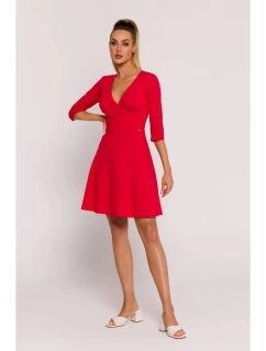 Přiléhavé mini šaty model 21269947 červené - Moe