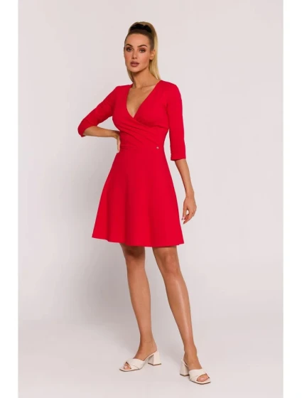 Přiléhavé mini šaty model 21269947 červené - Moe
