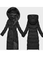 Černo-grafitová oboustranná zimní bunda (M2-6519-1+27) - Goodlooking