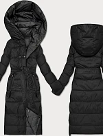 Černo-grafitová oboustranná zimní bunda (M2-6519-1+27) - Goodlooking