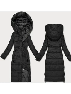 Černo-grafitová oboustranná zimní bunda (M2-6519-1+27) - Goodlooking