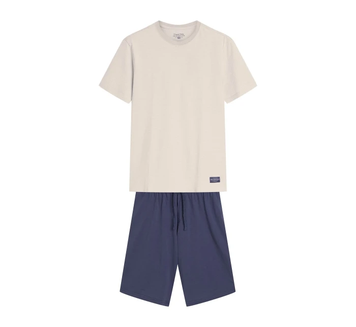 Pánské pyžamo 42633 Dive white - HENDERSON