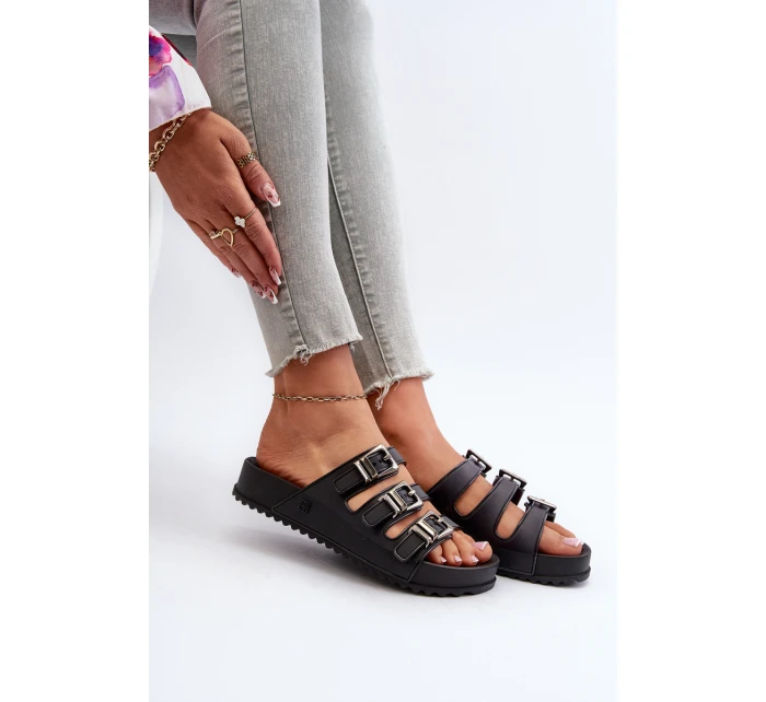 Dámské gumové pantofle model 21661679 Černé - Zaxy