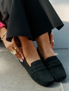 Dámské semišové mokasíny Big Star model 21693785 Černé - Big Star Shoes