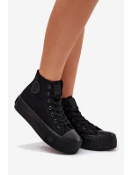 Dámské Tenisky Na Platformě Big Star RR274742 Černé Dámské Tenisky Na Platformě Big Star RR274742 Černé