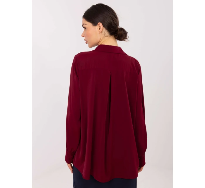 IT KS košile 26967.28 bordó IT KS košile 26967.28 bordó