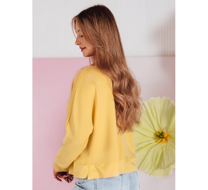 Dámská máslová halenka oversize s přívěskem žlutá Dstreet model 21986121 - FashionStreet