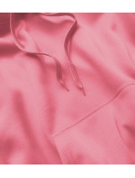 Cukrově růžová dámská tepláková mikina (W02-58)