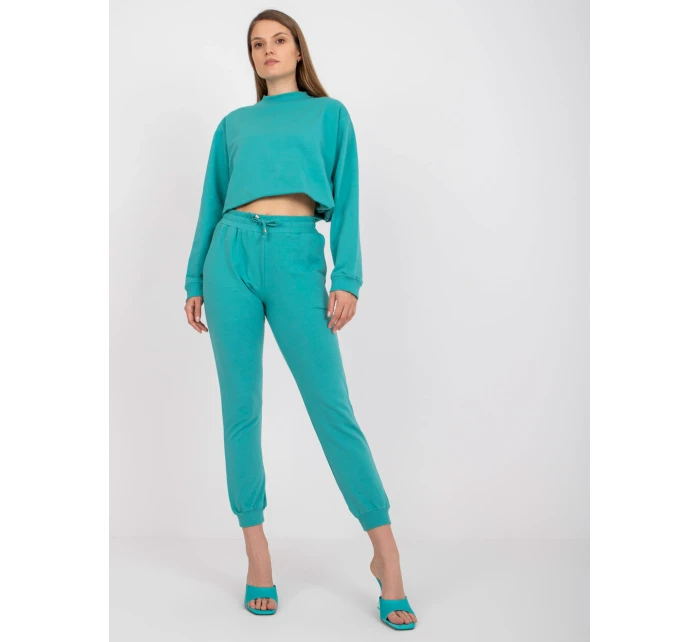 Teplákové kalhoty AP DR A 003 tyrkysové