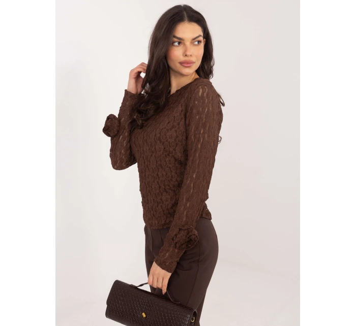 Bluzka IT BZ model 21808019 brązowy - FPrice Bluzka IT BZ model 21808019 brązowy - FPrice