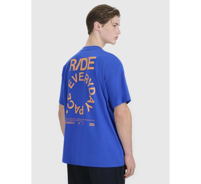 Pánské tričko oversize s potiskem 4F 4FWSS25TTSHM1979-36S Pánské tričko oversize s potiskem 4F 4FWSS25TTSHM1979-36S