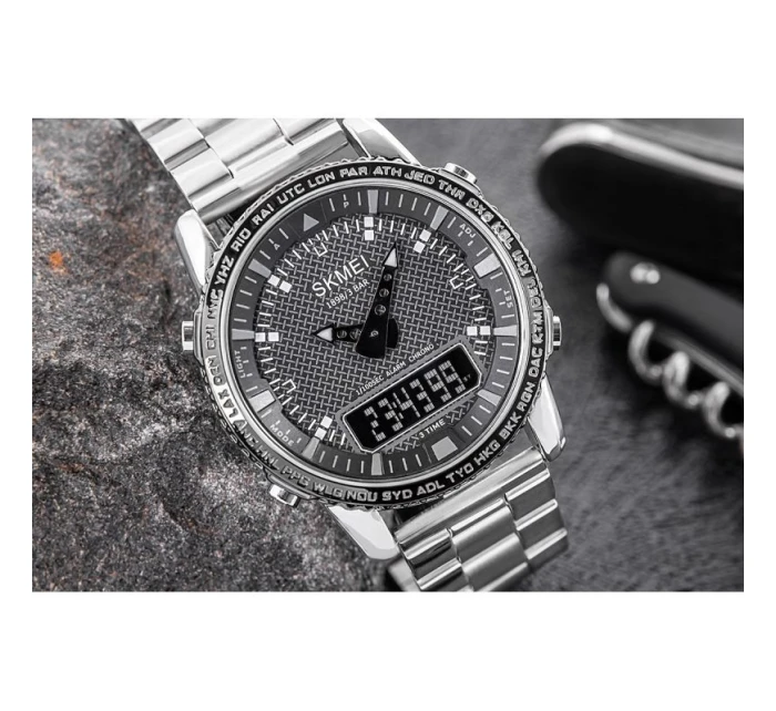 Pánské hodinky Skmei 1898SIBK + BOX Pánské hodinky Skmei 1898SIBK + BOX