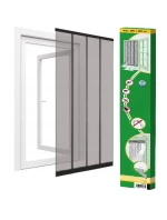 LAMELOVÁ MOSKYTIÉRA 100X220 POLYESTER+PÁSEK NA SUCHÝ ZIP