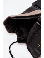 Kožené dámské kotníčkové boty na platformě s vyhříváním Artiker 55C0884 Béžové