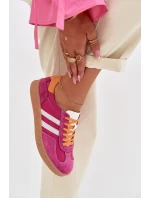 Kožené Dámské Tenisky model 22013924 Fuchsiová - S.Barski Kožené Dámské Tenisky model 22013924 Fuchsiová - S.Barski