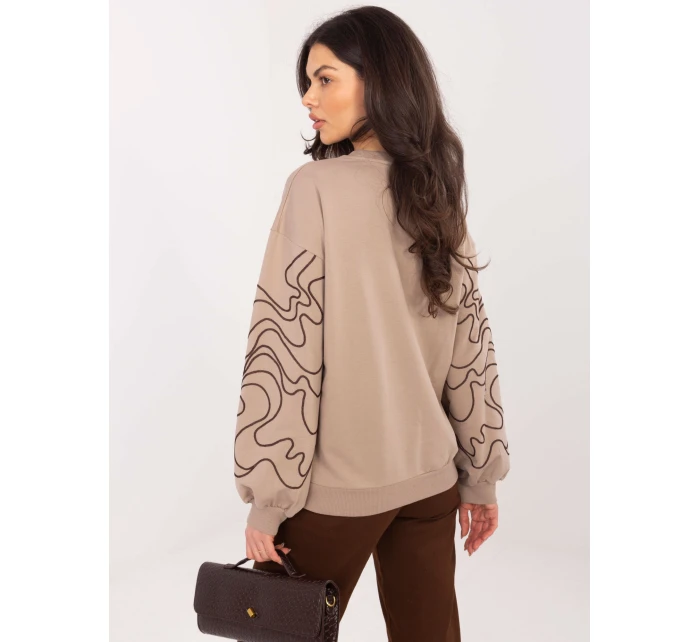 Bluzka RV BZ model 21836660 ciemny bezowy - FPrice