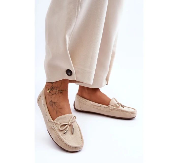 Dámské semišové mokasíny béžové Si Passione Dámské semišové mokasíny béžové Si Passione