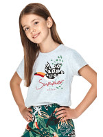 Dívčí pyžamo model 18394399 Sonia šedé - Taro