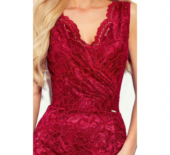 Dámské šaty model 21175894 Bordó - numoco