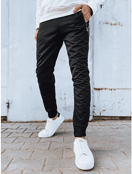 Pánské černé tepláky FashionStreet UX4273